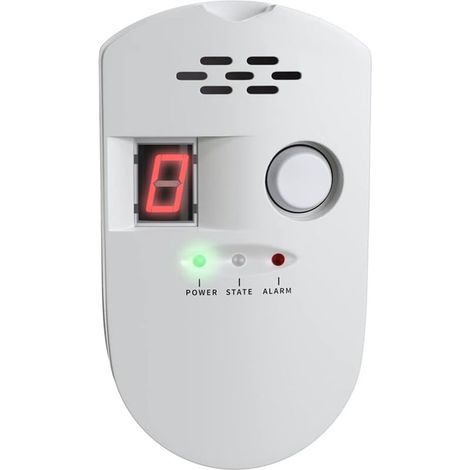 Détecteur de gaz numérique naturel, alarme de gaz domestique, détecteur de fuite de gaz, haute sensibilité LPG, LNG, détection de fuite de charbon naturel, moniteur d'alarme pour maison/cuisine (1/5)