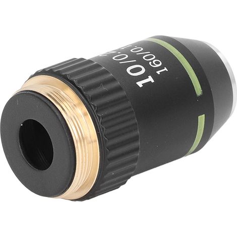Objectif Achromatique 10X 20.2mm - Lentille de Remplacement pour Microscope Optique (1/5)