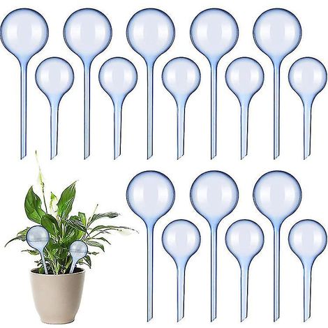 Set mit 12 automatischen Bewässerungskugeln aus transparentem PVC für Zimmer- und Gartenpflanzen (8 Stück).