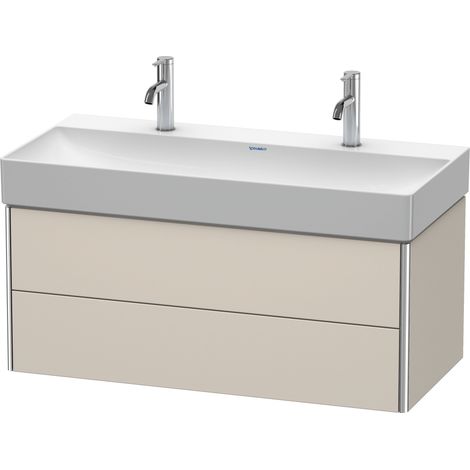 Duravit XSquare mueble bajo lavabo suspendido, 2 cajones,