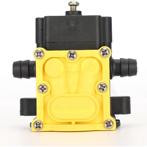 Pompe à pression à membrane 12 V pour l'agriculture et le jardin, pulvérisateur électrique, accessoires de pompe à eau, type D, anti-refoulement, double embout cannelé, durable et sans blocage. (1/5)