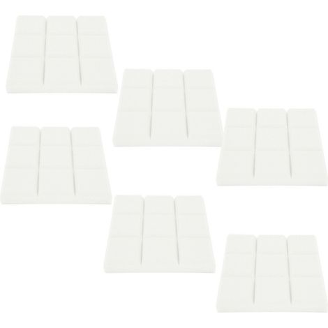 Panneaux Acoustiques 6 Pièces, Mousse Insonorisante Haute Densité, Ignifuge, Réduction du Bruit, Isolation Phonique, Blanc, Kit de 6. (1/5)