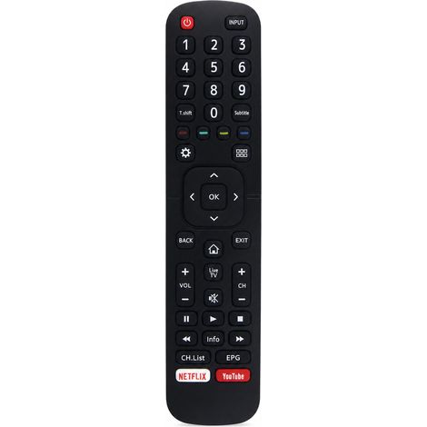 Télécommande TV Compatible avec Hisense EN2B27V avec Boutons Netflix et YouTube (1/5)