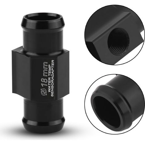 Raccord adaptateur 18mm pour capteur de température d'eau de moto, tuyau flexible de jauge de joint de sonde (1/5)