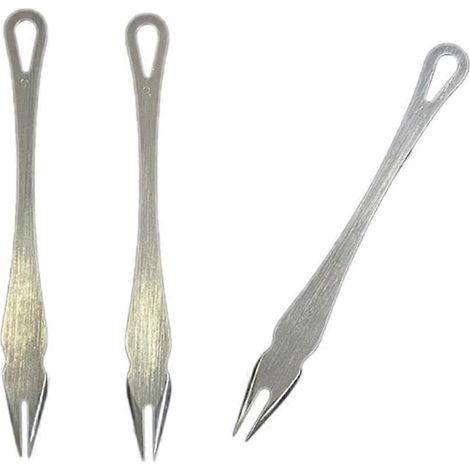 Lot de 3 pièces de equidistant gauge spacing planning wire gauge manuel bricolage leather fabrication outils crimping (1/5)