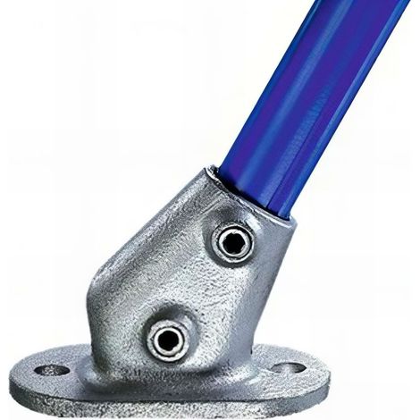 Pied KEE KLAMP 63-6 inclinés pour tubes D. 33,7 mm - Galvanisé - KEE63-6