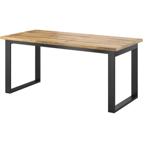 Table à manger extensible 6 à 8 places Eden Bois et Metal (1/2)