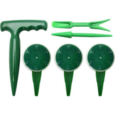 6 teiliges Saatgutstreuer Set Verstellbarer Handsäer für den Garten, traditionelles Set zum Aussäen von Blumen und Pflanzen, inklusive Pflanzstab (1/5)