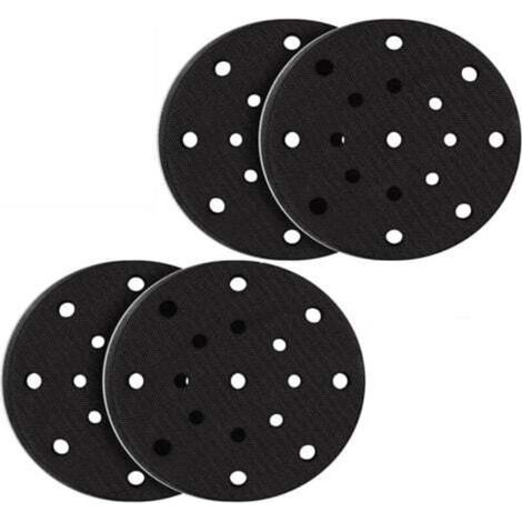 Stück 150 mm weiche Schleifpads, weiche Schaumstoffoberfläche für Schleif- und Polierpads, Geräuschdämpfung (17 Löcher)