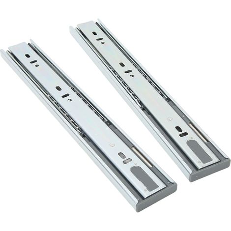 Lot de 2 glissières de tiroir de 30 cm (12 pouces) avec roulement à billes, capacité de charge de 30 kg, pour camping-cars, yachts et usage domestique. (1/5)