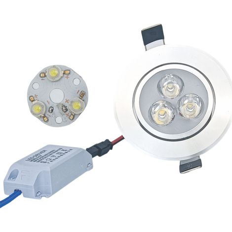 Spot encastré D pour plafonnier, éclairage domestique encastré, 3W7W, pour magasins et commerces, neutre, ultra-lumineux, rendu des couleurs élevé (1/5)