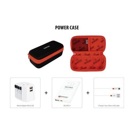 SKROSS 6.100551-X BUNDLE ADAPTATEUR DE VOYAGE POWER CASE BUNDLE