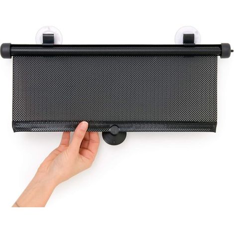 Lot de 2 pare-soleil noirs pour voiture (Dimensions : 40 x 60 cm)