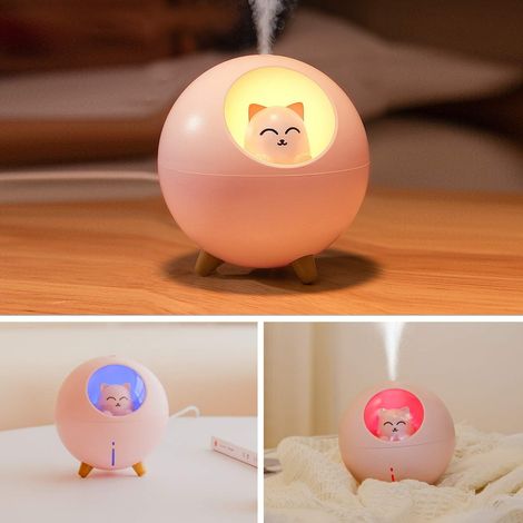 Mini humidificateur d'air humidificateur silencieux avec lumière LED humidificateur de bureau USB pour la maison/chambre/bureauL273 (1/5)