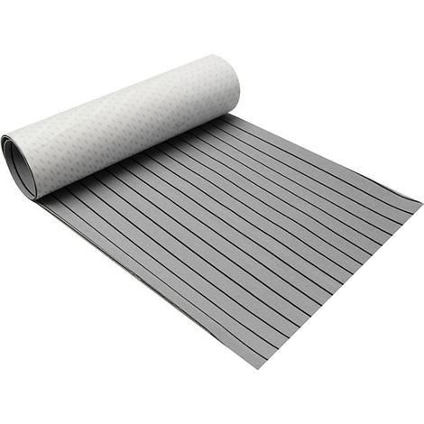 2400 x 600 x 5 mm Bootsmatte Yachtdeckmatte Teakholzplatte EVA-Schaumstoff Grau