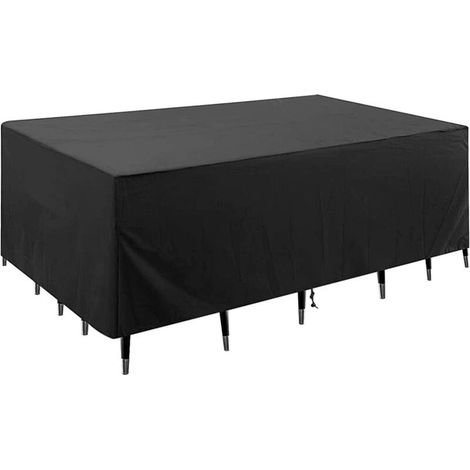 Garden Furniture Cover 180 x 120 x 74cm 420D Oxford Protective Cover Waterproof Table Cover Windproof Rain UV Resistant Tear Resistant (1/5)