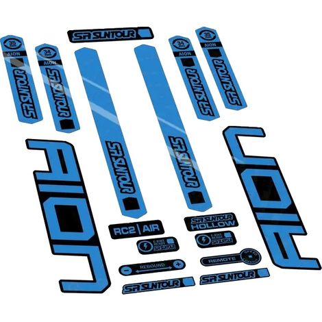 Pegatinas de vinilo de alta calidad con diseño personalizado para bicicleta, color azul 517. (1/2)