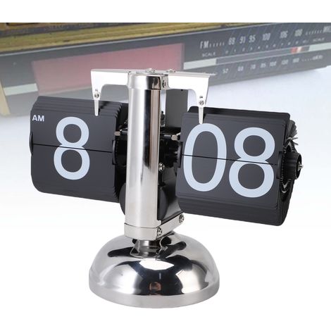 Reloj digital retro con mecanismo plegable, funciona con pilas, caja de acero inoxidable 304, diseño ABS, mecanismo de plegado automático: ideal para la oficina. (1/5)