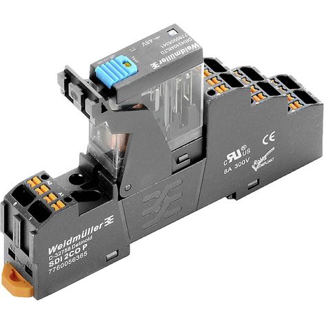 Weidmüller DRIKITP 24VDC 2CO LD/PB Modulo relè Tensione nom.: 24 V/DC Corrente di commut. max.: 5 A 2 scambi 10 pz.