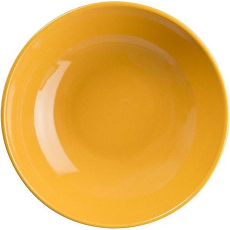Lot de 6 Assiettes Creuses "Colorama" 20cm Jaune