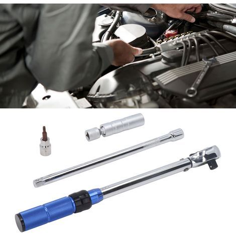 Set of 7 3/8" torque wrenches with 14mm and 16mm spark plug sockets for car maintenance (1/5)