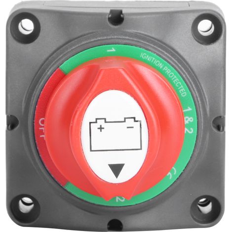 Commutateur de modification véhicule/bateau à 3 vitesses, commutateur de déconnexion de batterie de voiture à 3 vitesses, commutateur rotatif à 3 vitesses (1/5)