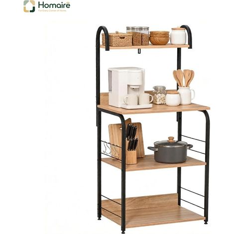 Schwarzes Bücherregal mit Stauraum und Regalen in Schwarz 60 x 40 x 125 cm HOMAIRE (1/5)
