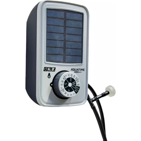 programmatore d'irrigazione solare g.f. "aquatime solar uno.3 kit20" con 13 programmi per 20 vasi