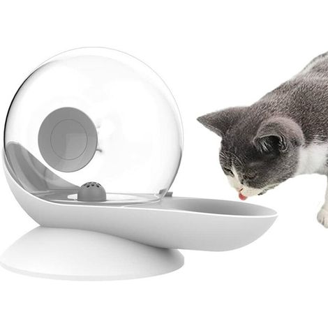 Distributeur d'eau automatique pour chiens et chats, abreuvoir par gravité pour animaux de compagnie en forme d'escargot, distributeur de bol d'eau de fontaine transparente pour chiens et chats, 2,8 L (1/5)