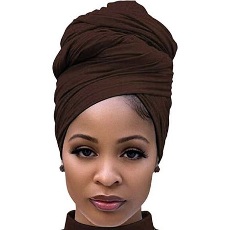 Bonnet femme, cagoule, bonnet tricoté, couleur café (1 pièce) (1/4)