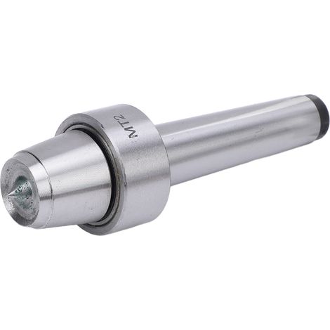 Contre-pointe tournante MT2 en acier inoxydable pour le travail du bois et des métaux (1/5)
