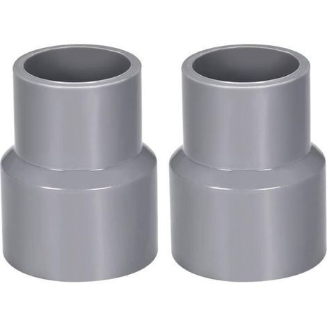 Beijiyi – Réducteur tuyau PVC 32mm x 20mm – Raccord d'évacuation gris – Résistant aux chocs – Pour drainage et évacuation – Lot de 2 pièces (1/3)