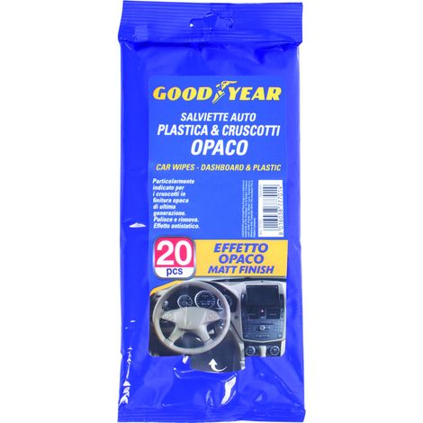 Feuchttücher zur Reinigung des Armaturenbretts mit mattem Effekt, 20 Stück, Goodyear (Гудиър)