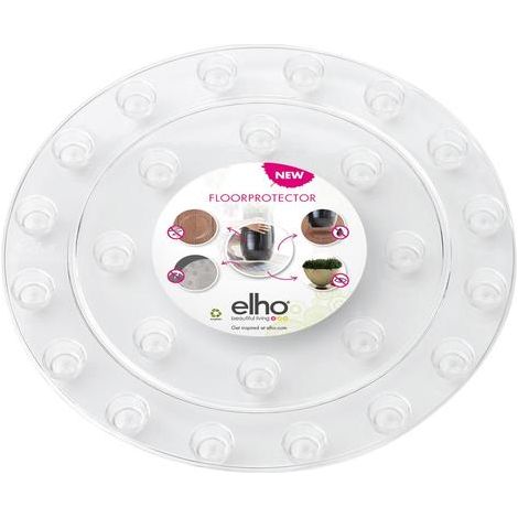 Elho Floorprotector Rond 21 - Transparent - Ø 21 x H 2 cm - intérieur - 100% recyclé