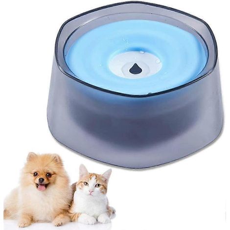 Wassernapf für Katzen und Hunde, 1400 ml, auslaufsicher, rutschfest und spritzwassergeschützt, rosa.