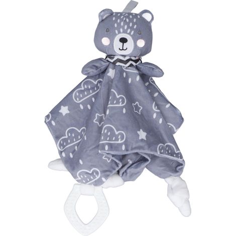 Lot doudou ours portable, douce et légère, couverture de sécurité bébé adorable, pour intérieur et extérieur, couverture d’amour douce. (1/5)
