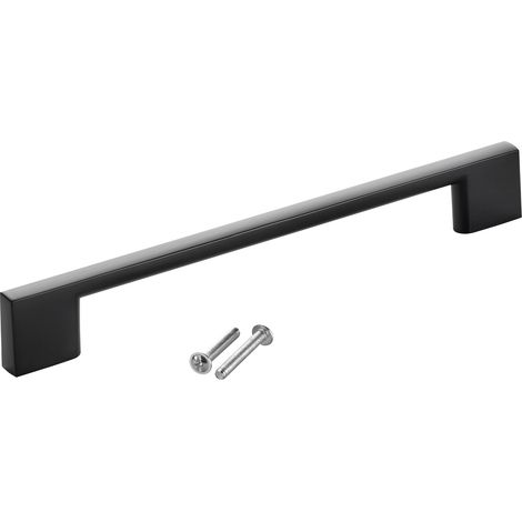 SOTECH Möbelgriff Bügelgriff Blackline XII schwarz matt Schubladengriff Schrankgriff inkl. Schrauben - Bohrlochabstand (BA) 160 mm, 1 Stück