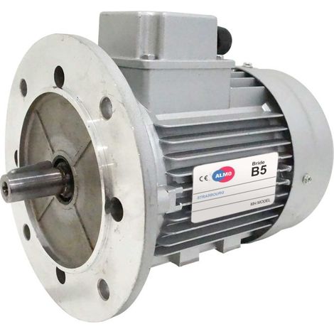 Moteur électrique Triphasé 230/400 V 0,55 Cv Almo Mh1 0,37 Kw 1000 Tr/min Asynchrone Triphasé Bride B5 Protection Ip 55