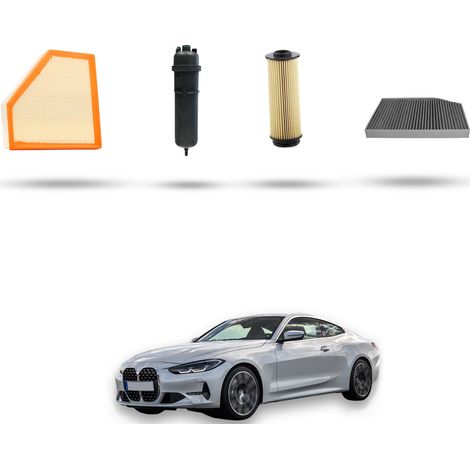Kit tagliando 4 filtri compatibile con Bmw serie 4 (G22,G23 G80) M440D Hybrid 250kw dal 2021 (1/5)