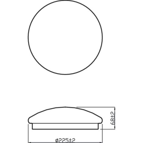 75049700 Mauve, plafonnier LED 6W, carré, Blanc Chaud 2700K, Aluminium (1/3)