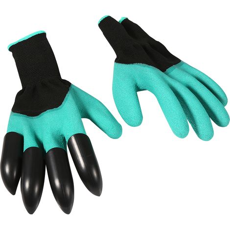1 paire de gants de jardinage unisexes, pour creuser/planter/désherber, avec griffes (1/5)