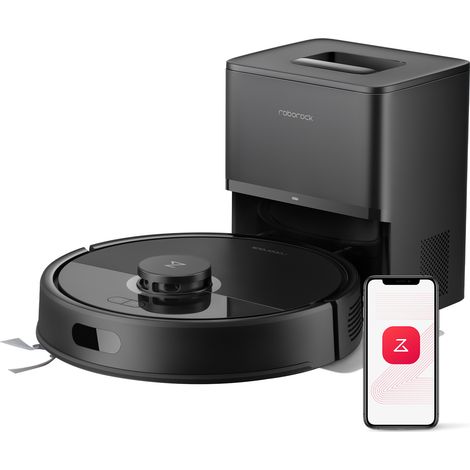 Roborock Q7 BF+ - Robot Aspirapolvere e Lavapavimenti con Stazione di Svuotamento Automatico - Aspirazione 8000 Pa - Navigazione Laser LiDAR - Anti-Groviglio Peli di Animali - Compatibile con Alexa e  (1/5)