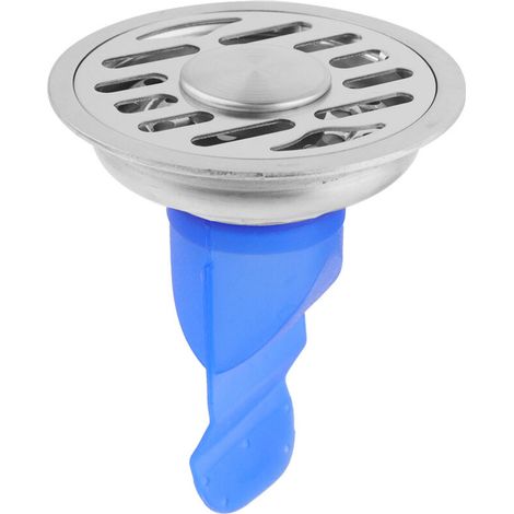 Drain de sol rond en acier inoxydable 304, Machine à laver, Anti-odeur, noyau en Silicone (Drain de sol en Silicone à double usage de 9cm) (1/5)