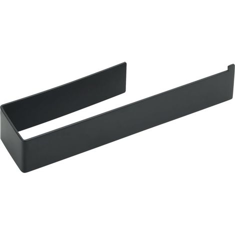 Porte Serviette Salle de Bain, Longueur 25 x 5 CM, Barres Porte-Serviettes Support Mural, en Acier Inoxydable, Porte Serviette de Bain Antirouille et Durable, Noir (1/5)