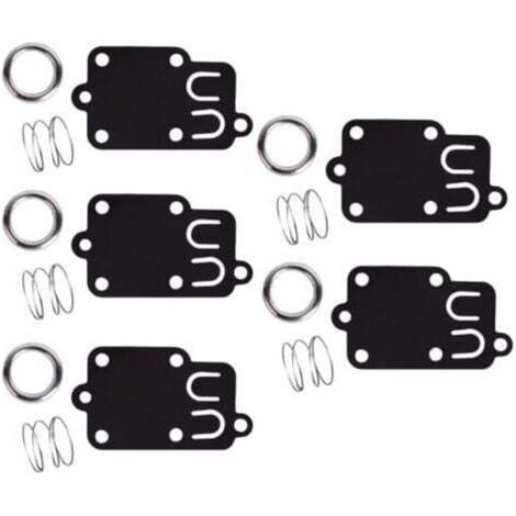 Kit de joints de membrane de carburateur (paquet de 5) pour moteurs Briggs & Stratton de 2 à 5 CV (270026, 272538, 272538S, 272637, 4157, 4168, 5021, 5021K, 690766, 221377) (1/4)