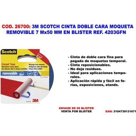 3m scotch cinta doble cara alfombras removibles 4203 7100175311