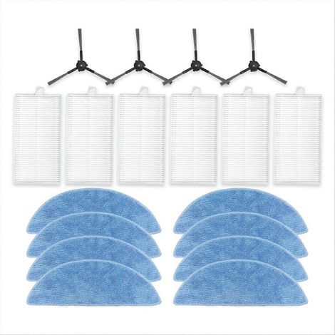 Zubehör für die Staubsauger ECOVACS DEBOT Y1 PRO und YEEDI Y1 PRO: Seitenbürste, HEPA-Filter, Reinigungstuch (1/5)