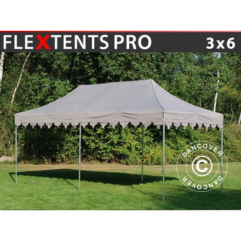 Pop up gazebo FleXtents PRO "Morocco" 3x6 m Latte