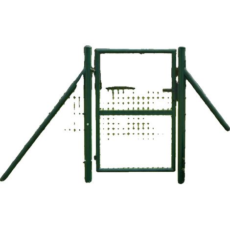 Portail, Construction en Plastique Durable, Adapté aux Espaces Extérieurs, Vert (1/2)