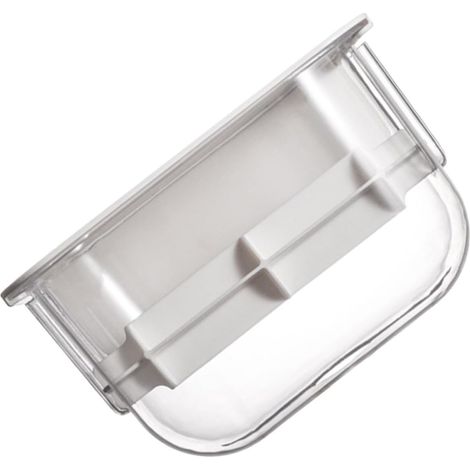 Boîte à papier toilette transparente, étagère adhésive sans perçage pour le rangement du toilette, (1/5)
